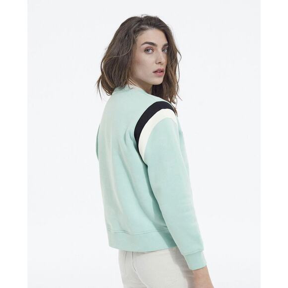 The Kooples Sea Green Varsity Logo Sweatshirt – Size 2 (MSRP $240) - Picture 2 of 10